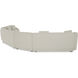 Fraser White Modular Sectional, 5 Piece